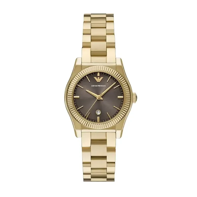 Emporio Armani Federica Brown Dial Ladies Watch- AR11700